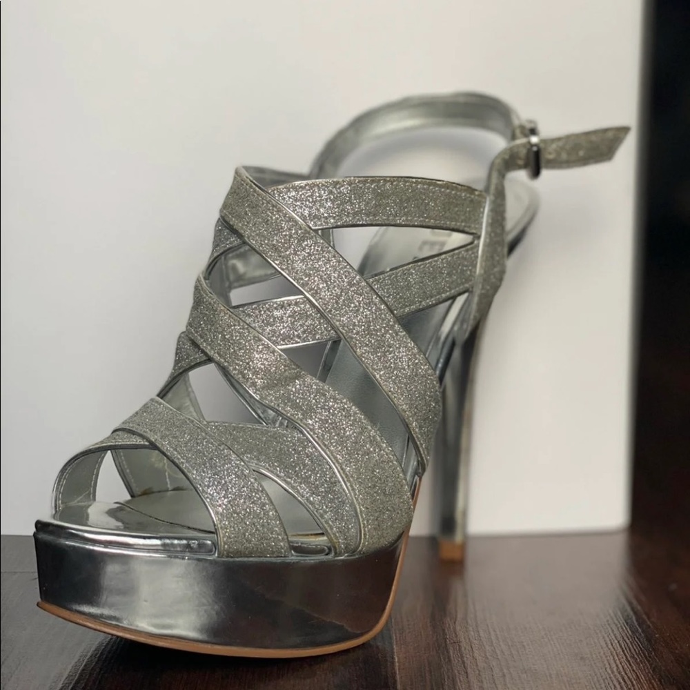 GUESS Silver Gladiator Pumps